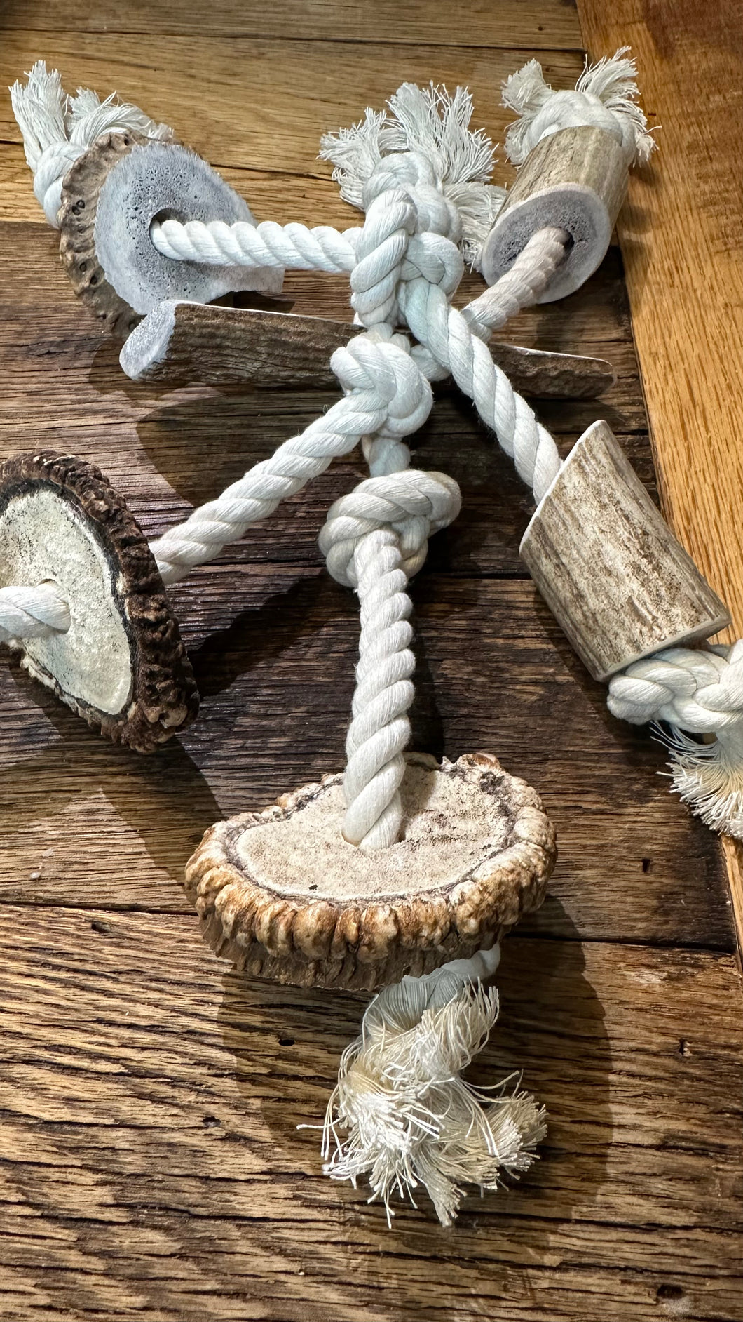 ANTLER ROPE SNAKS 100% COTTON + ELK ANTLER